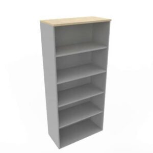 Armadio a giorno alto finitura rovere scocca trama antracite 90x45xH.200 cm