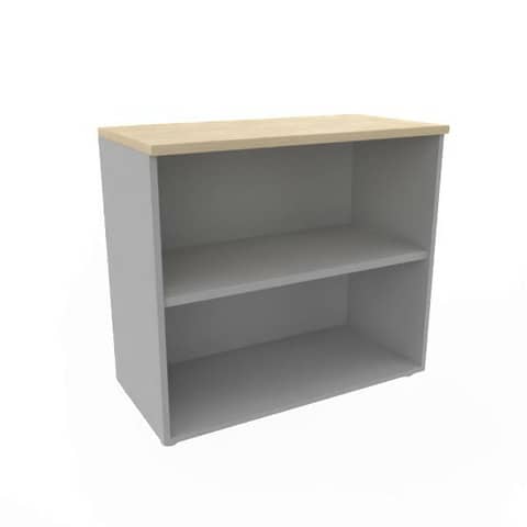 Armadio a giorno basso finitura trama scocca trama antracite 90x45xH.81,5 cm