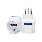 Adattatore a 3 vie 10A - bianco Aigostar 2 vie P11 & 1 via P30