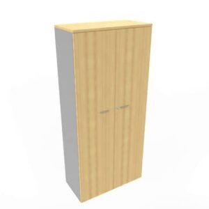 Armadio alto con ante battenti faggio scocca trama antracite 90x45xH.200 cm