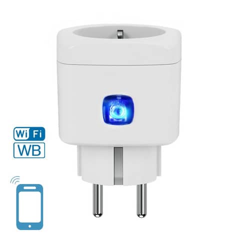 WiFi WB Smart 1-way Schuko adapter Aigostar white