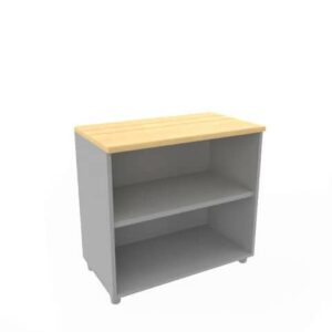 Armadio a giorno basso altezza scrivania faggio scocca trama antracite 80x45xH.73