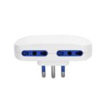 Adattatore a 4 vie P17/11 - 16A Aigostar bianco