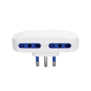 Adattatore a 4 vie P17/11 - 16A Aigostar bianco