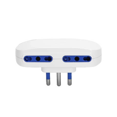 Adattatore a 4 vie P17/11 - 16A Aigostar bianco