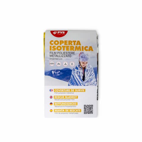 Coperta isotermica anti caldo (lato argento) e anti freddo (lato oro) - 63 g