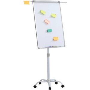 Lavagna magnetica cancellabile a secco con fogli mobili, cornice in alluminio e