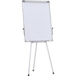 Magnetic dry-erase board with movable sheets, aluminium frame and