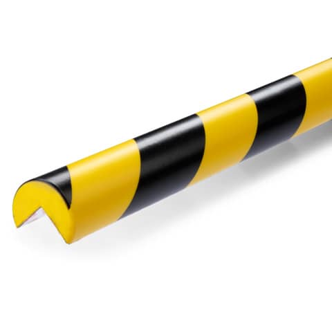 Profilo paracolpi adesivo Durable angolare giallo/nero C25R -