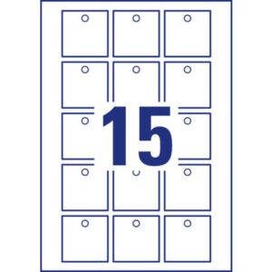 Cartellini micro-perforati Avery ultraresistenti in plastica da 190µ