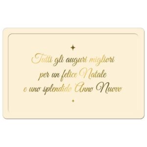 Biglietti augurali natalizi 9x14 cm - Biembi conf. da 6 a vassoio a due ante