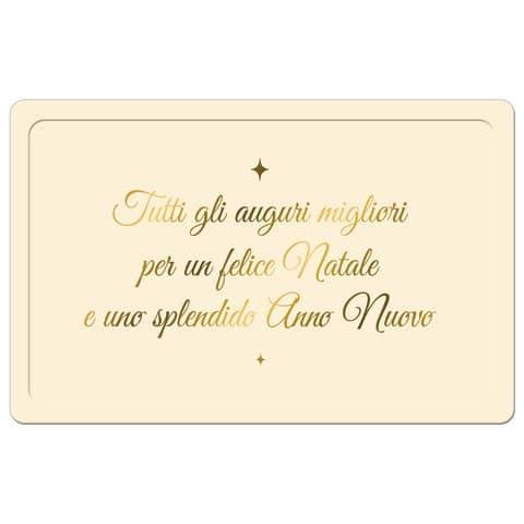Christmas greetings cards 9x14 cm - Biembi pack of 6 in a two-door tray