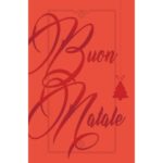 Christmas greeting cards 9x14 cm - Biembi pack of 12 red