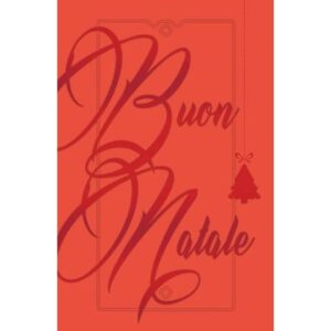 Biglietti augurali natalizi 9x14 cm - Biembi conf. da 12 rosso