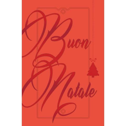 Christmas greeting cards 9x14 cm - Biembi pack of 12 red