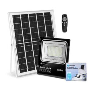 Faretto a LED da esterno con pannello solare nero Aigostar 100 W