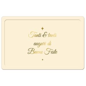 Biglietti augurali natalizi 9x14 cm - Biembi conf. da 6 a vassoio