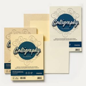 Parchment paper Favini Calligraphy A4 90 gsm smooth finish hazelnut -