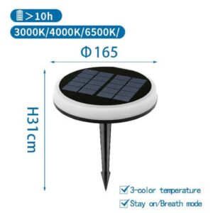 Faretto segnapassi LED da esterno con pannello solare e sensore crepuscolare