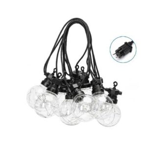 Catena luminosa LED a basso voltaggio per esterni 8 metri luce calda Aigostar