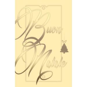 Biglietti augurali natalizi 9x14 cm - Biembi conf. da 12 avorio