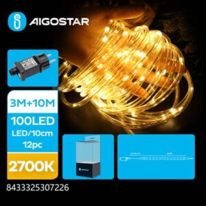 Catena luminosa tubolare per interni ed esterni a basso voltaggio Aigostar luce