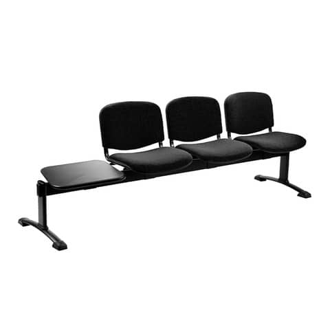 Panca 3 posti attesa Unisit Dado D53PT con tavolino - rivestimento