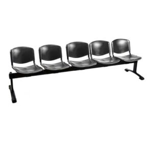 Panca 5 posti attesa Unisit Dado D5P5P - PPL nero