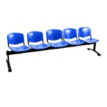 Panca 5 posti attesa Unisit Dado D5P5P - PPL blu