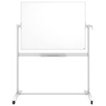 Nobo Classic 120x90 cm magnetic whiteboard on wheels - lacquered