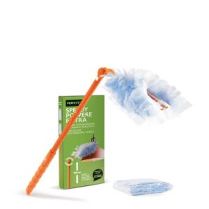 Piumino Perfetto Speedy polvere manico allungabile + 2 ricambi