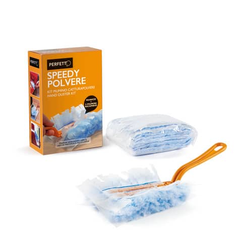 Piumino Perfetto Speedy polvere manico + 5 ricambi
