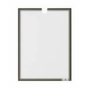 Tasca porta documenti adesiva Durable formato A4 grigio antracite in conf.