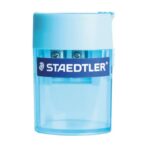 Temperamatite con contenitore Staedtler Noris a 2 fori 512 006 cyan verde