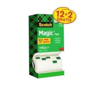 Nastro adesivo Scotch® Magic 810 19 mm x 33 m trasparente opaco Value Pack