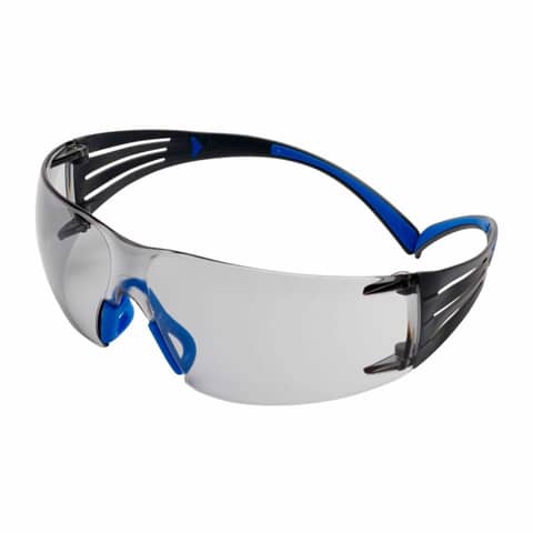 Occhiali di protezione 3M SecureFit 400 Scotchgard montatura blu/grigio