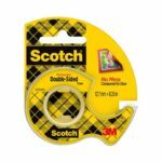 Nastro biadesivo Scotch® 665 trasparente 12 mm x 6,3 m con dispenser a chiocciola