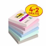 Post-it® sheets Super Sticky Soulful 76x 76 mm pack 4 pads +