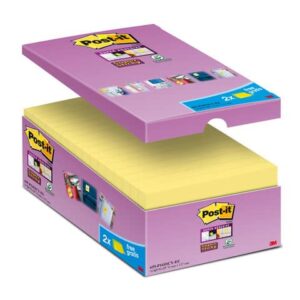Foglietti Post-it® Notes Giallo Canary cf. 14 blocchetti + 2 gratis