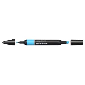 Pennarelli doppia punta Winsor&Newton Promarker sky blue B137 -
