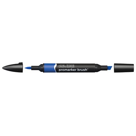 Pennarelli doppia punta Winsor&Newton Promarker brush royal blue V264 -