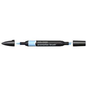 Pennarelli doppia punta Winsor&Newton Promarker brush cloud blue B318 -