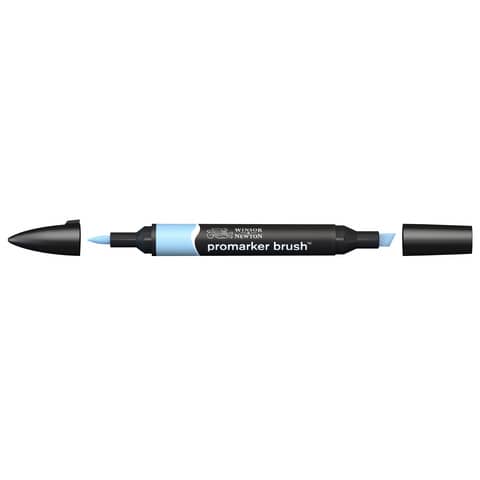 Pennarelli doppia punta Winsor&Newton Promarker brush cloud blue B318 -
