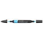 Pennarelli doppia punta Winsor&Newton Promarker brush sky blue B137 -