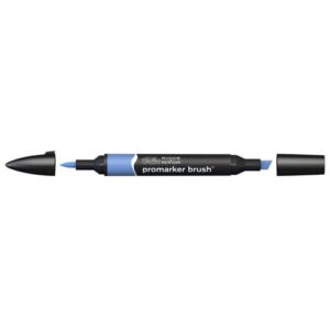 Pennarelli doppia punta Winsor&Newton Promarker brush china blue B736 -