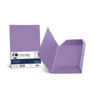 Cartellina 3 lembi Favini Folder Luce&Acqua 200 g/m² 24,5x34,5cm conf.25
