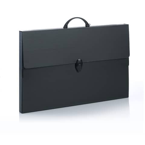 Valigetta in PPL Favorit Every Line Total Black 36,5x56,5x3,5 cm -