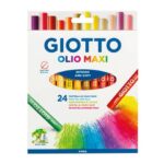 Pastelli ad olio Giotto Maxi in conf. da 24 colori assortiti