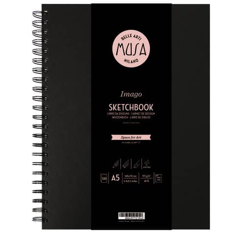 Imago SKETCH Musa 100 pages 105 g A5 spiral bound pad