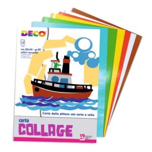 Album di carta rasata Deco 24x34 cm 12 fogli da 80 g -